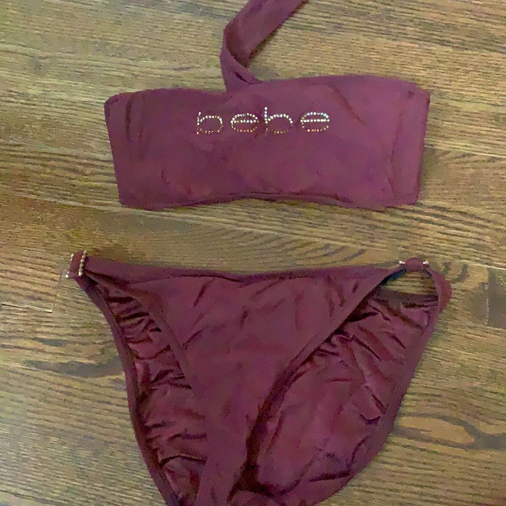 Bebe Bandeau Swimsuit Size Large